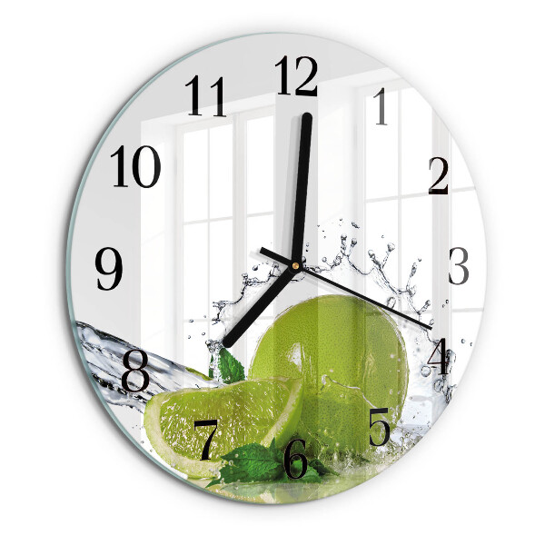 Reloj de pared redondo Agua de cal