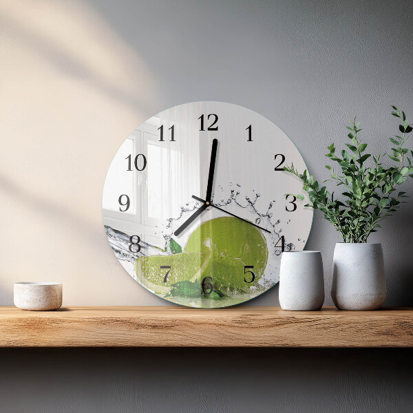 Reloj de pared redondo Agua de cal