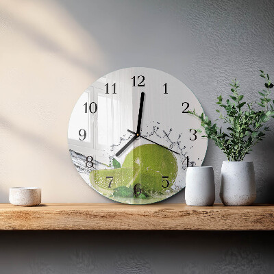 Reloj de pared redondo Agua de cal