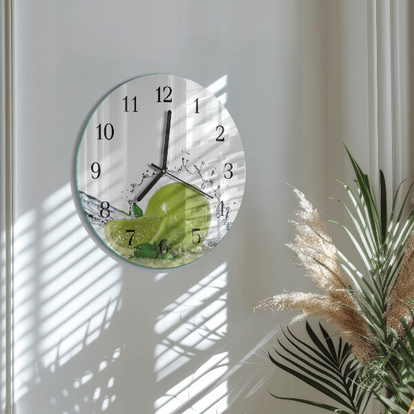 Reloj de pared redondo Agua de cal
