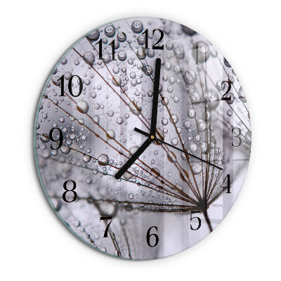 Reloj de pared redondo Diente de león