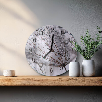 Reloj de pared redondo Diente de león