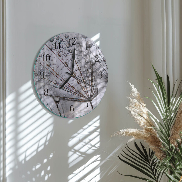 Reloj de pared redondo Diente de león