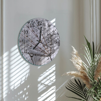 Reloj de pared redondo Diente de león