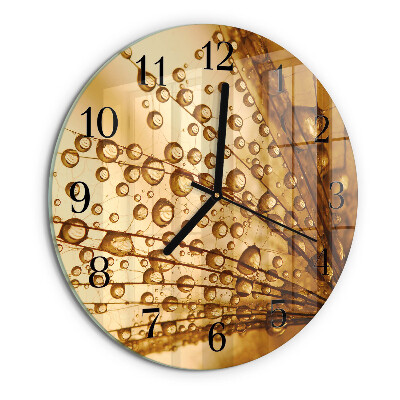 Reloj de pared redondo Diente de león