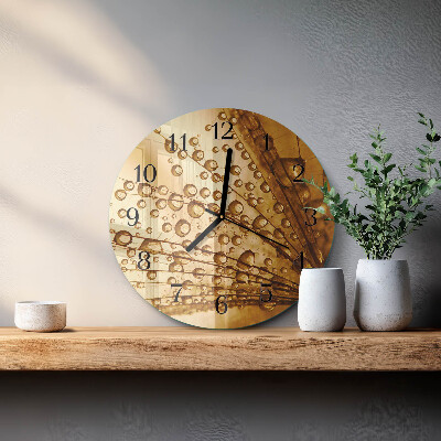 Reloj de pared redondo Diente de león
