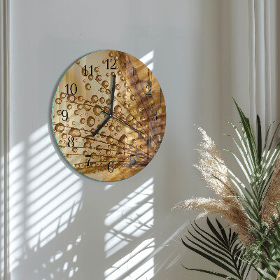Reloj de pared redondo Diente de león