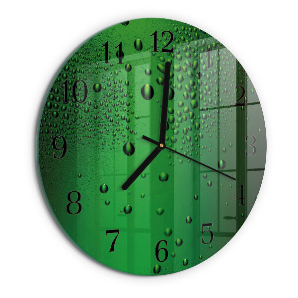 Reloj de pared redondo Gotas de agua