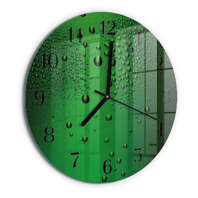Reloj de pared redondo Gotas de agua