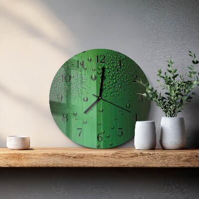 Reloj de pared redondo Gotas de agua
