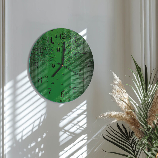 Reloj de pared redondo Gotas de agua