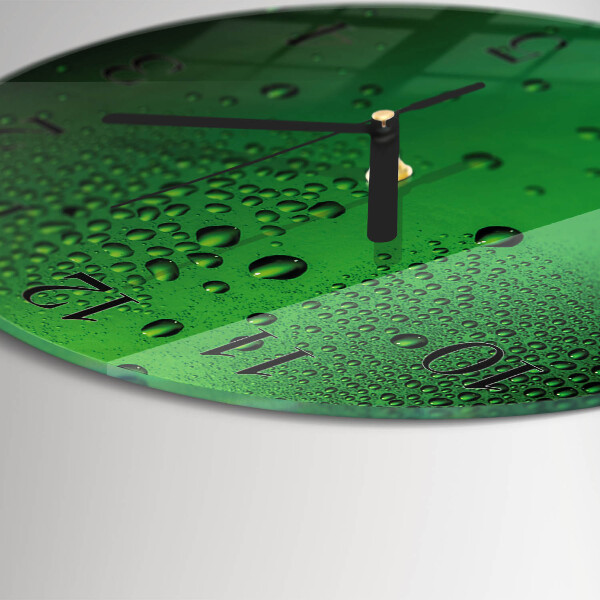 Reloj de pared redondo Gotas de agua