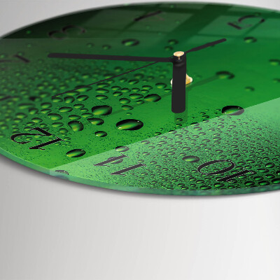 Reloj de pared redondo Gotas de agua