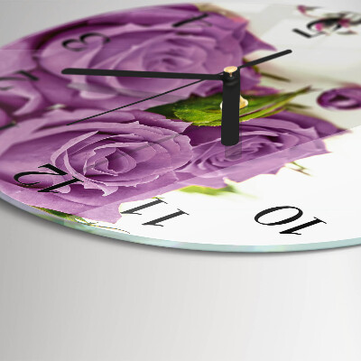 Reloj de pared redondo Rosas