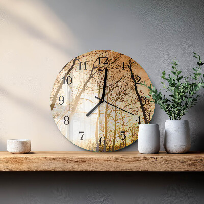 Reloj de pared redondo Árboles