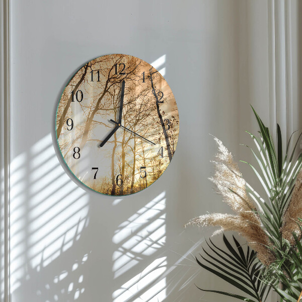 Reloj de pared redondo Árboles