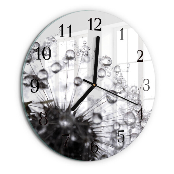 Reloj de pared redondo Diente de león