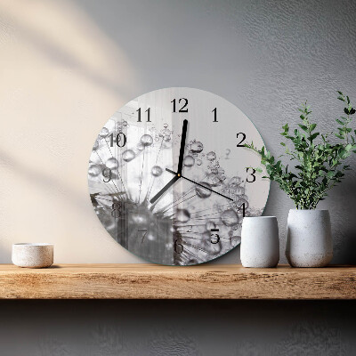 Reloj de pared redondo Diente de león