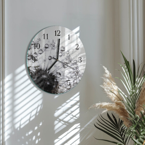 Reloj de pared redondo Diente de león