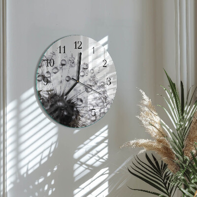 Reloj de pared redondo Diente de león