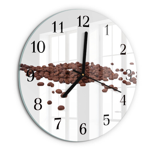 Reloj de pared redondo Granos de café