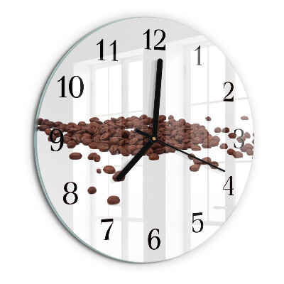 Reloj de pared redondo Granos de café
