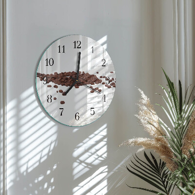 Reloj de pared redondo Granos de café