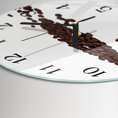 Reloj de pared redondo Granos de café