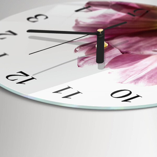 Reloj de pared redondo tulipanes