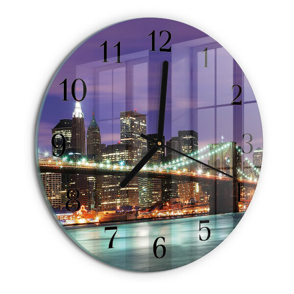 Reloj de pared redondo Puente del horizonte