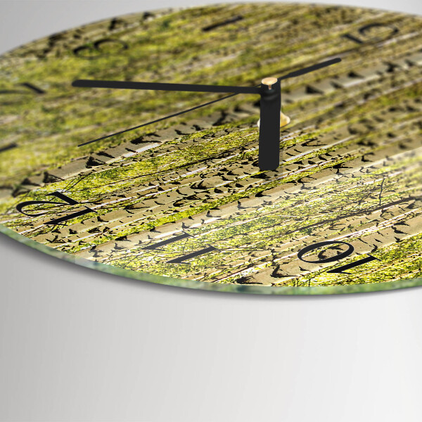 Reloj de pared redondo Bosque de abedules