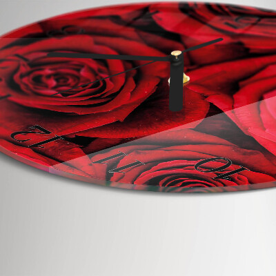 Reloj de pared redondo Rosas