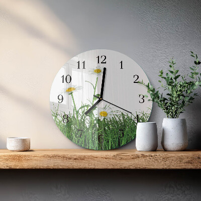 Reloj de pared redondo Margaritas