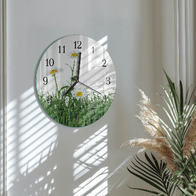 Reloj de pared redondo Margaritas