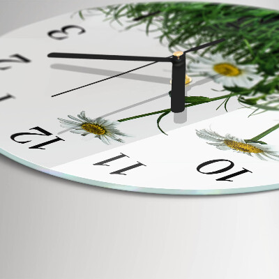 Reloj de pared redondo Margaritas