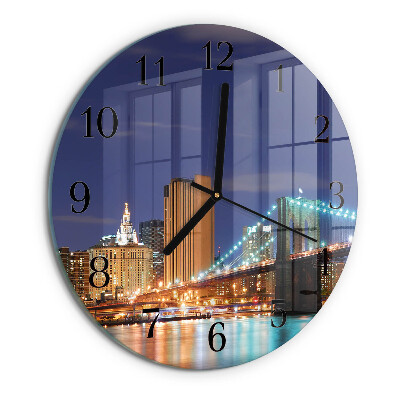 Reloj de pared redondo Puente horizontal