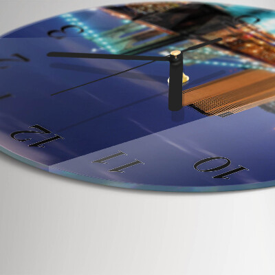 Reloj de pared redondo Puente horizontal