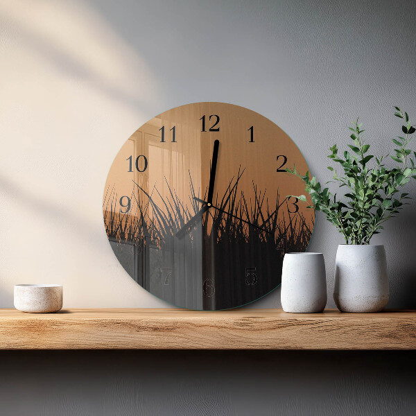 Reloj de pared redondo Césped
