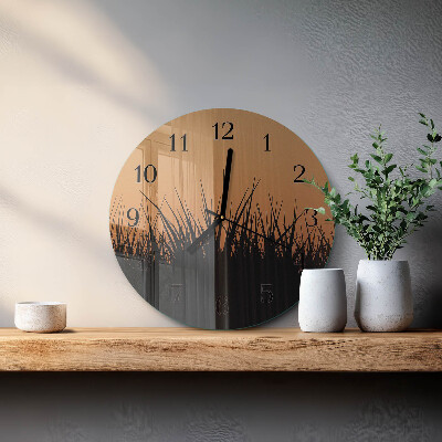 Reloj de pared redondo Césped