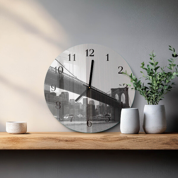 Reloj de pared redondo Puente