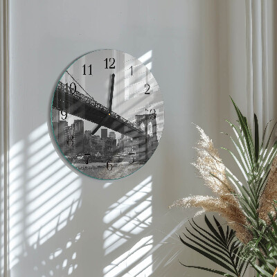 Reloj de pared redondo Puente