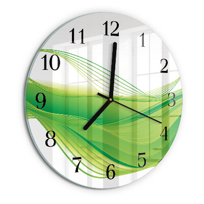 Reloj de pared redondo Líneas abstractas
