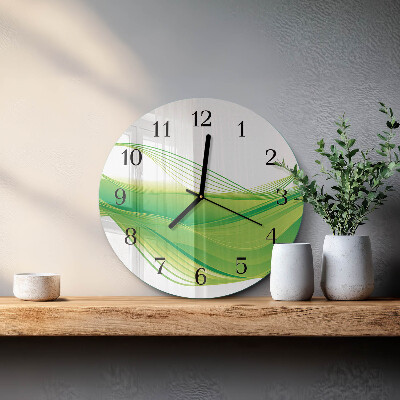Reloj de pared redondo Líneas abstractas