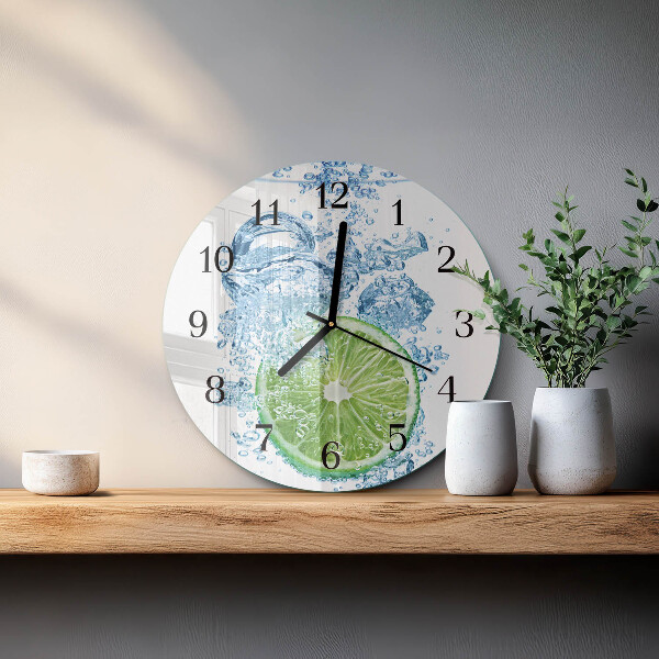 Reloj de pared redondo Carbonato de calcio