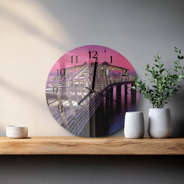 Reloj de pared redondo Muelle