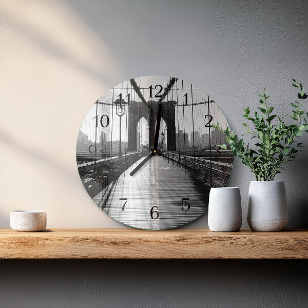 Reloj de pared redondo Puente