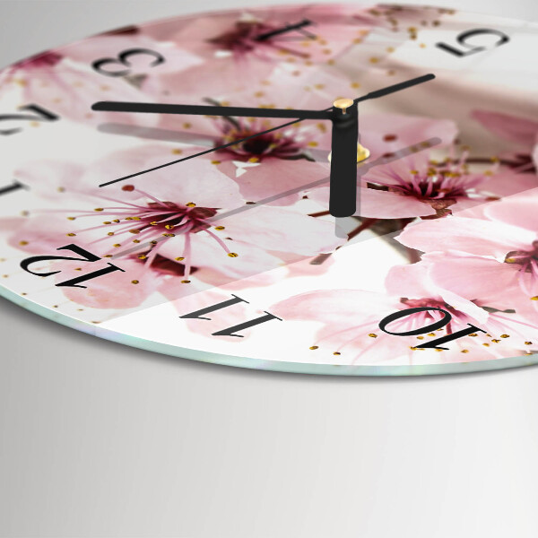 Reloj de pared redondo Flores