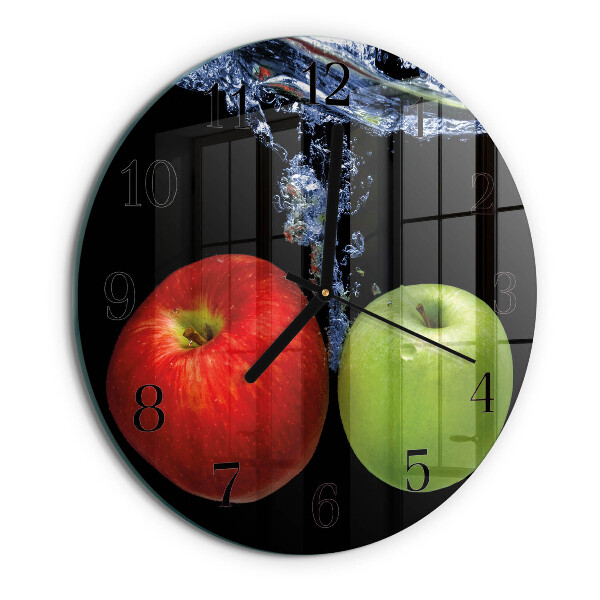 Reloj de pared redondo Manzanas