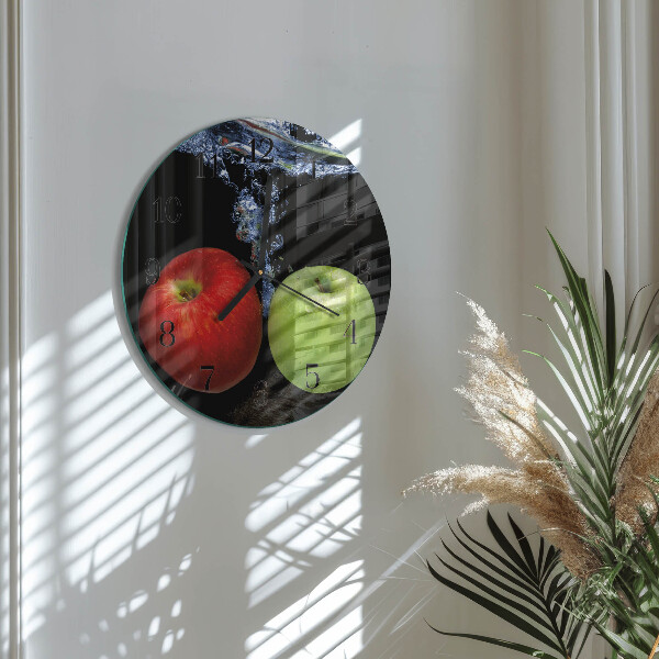 Reloj de pared redondo Manzanas