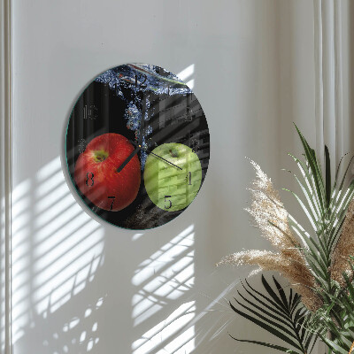 Reloj de pared redondo Manzanas
